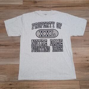 90s Notre Dame Fighting Irish - Property Of - Vintage College Tee Shirt XL